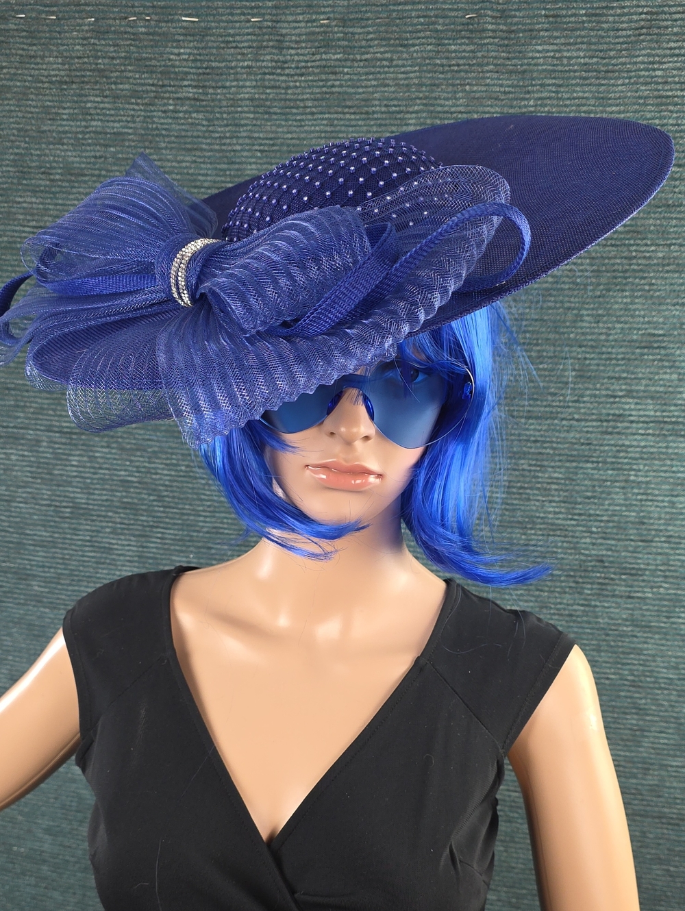 Dressfan Fascinator Hat Royal Blue